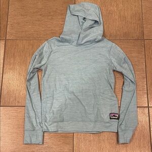 Women's Light Teal Hoodie Sweater